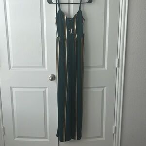 Express sleeveless wide leg jumpsuit.